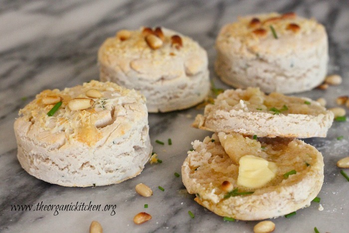 Easy  Parmesan Chive Buttermilk Biscuits: Grain free version!