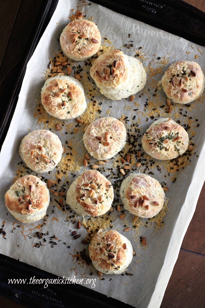 Easy  Parmesan Chive Buttermilk Biscuits