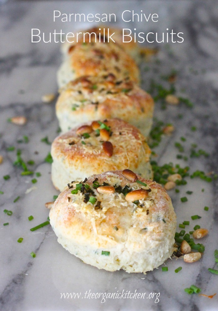 Easy  Parmesan Chive Buttermilk Biscuits