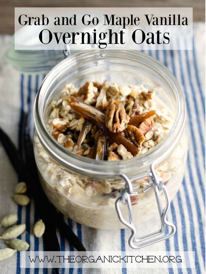 Vanilla Overnight Oatmeal - Easy Grab-and-Go Breakfast!