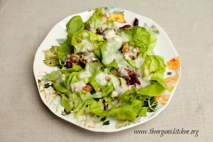 Butter Leaf Salad with Creamy Pear Vinaigrette!