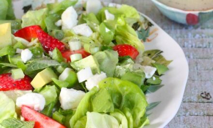 Strawberry Avocado Salad with Lemon Poppyseed Vinaigrette