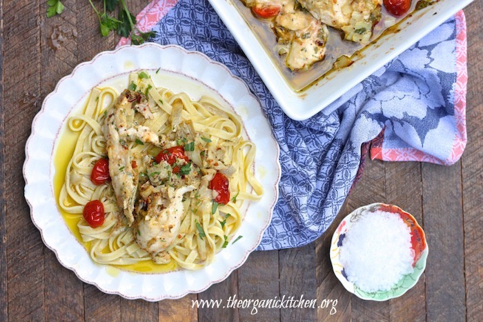 Parmesan and Artichoke Heart Baked Chicken