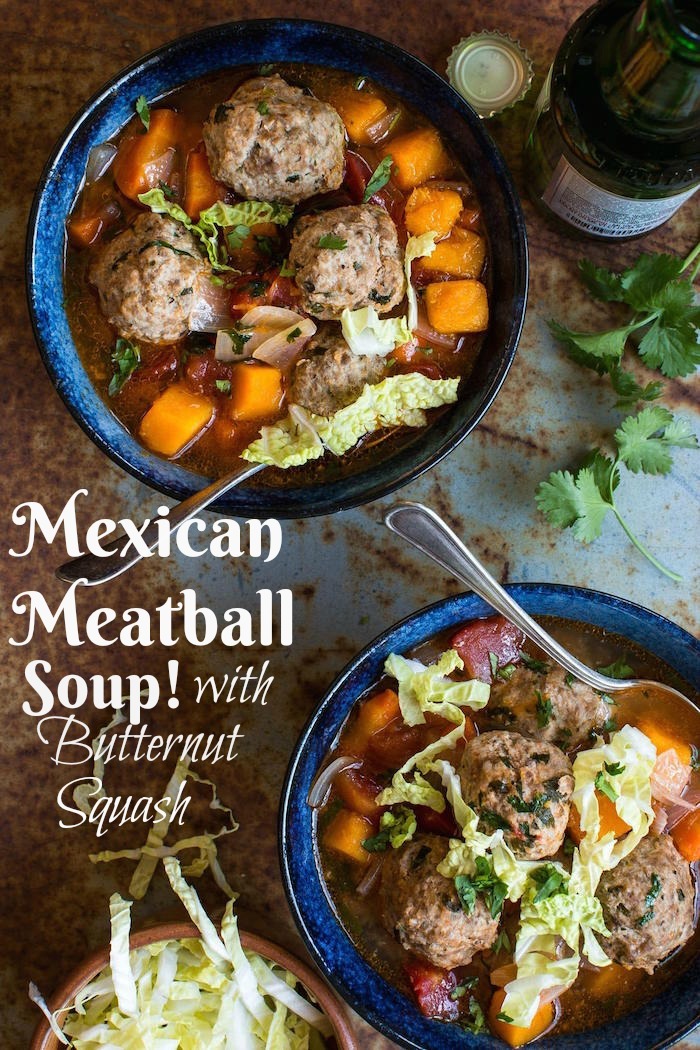 This Mexican meatball soup (Albondigas) is very hearty, quite easy to make and full of flavor - a warming dish for any day of the year!