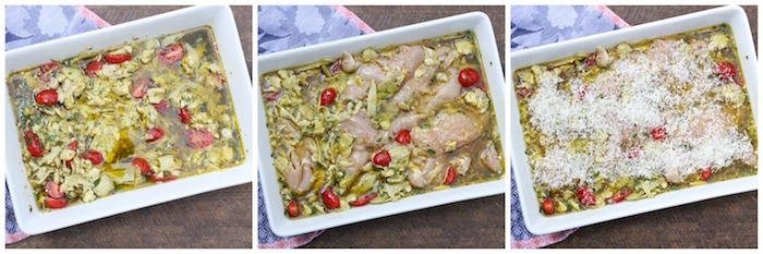 Parmesan and Artichoke Heart Baked Chicken~ Gluten and Grain Free