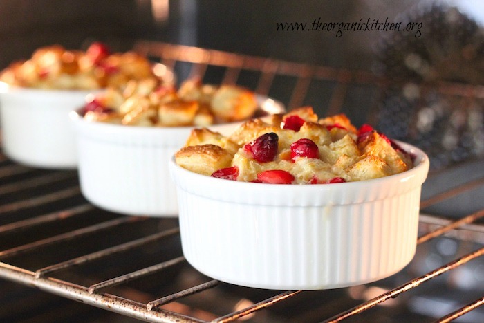 Orange Cranberry Bread Pudding: Made with Croissants