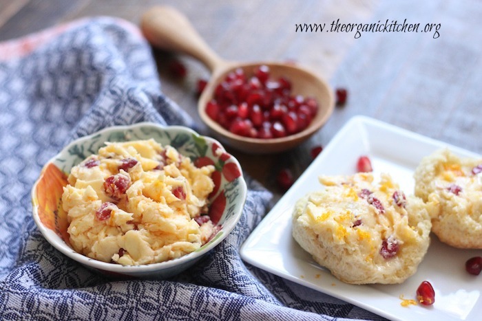 Orange Pomegranate Butter and Buttermilk Biscuits!