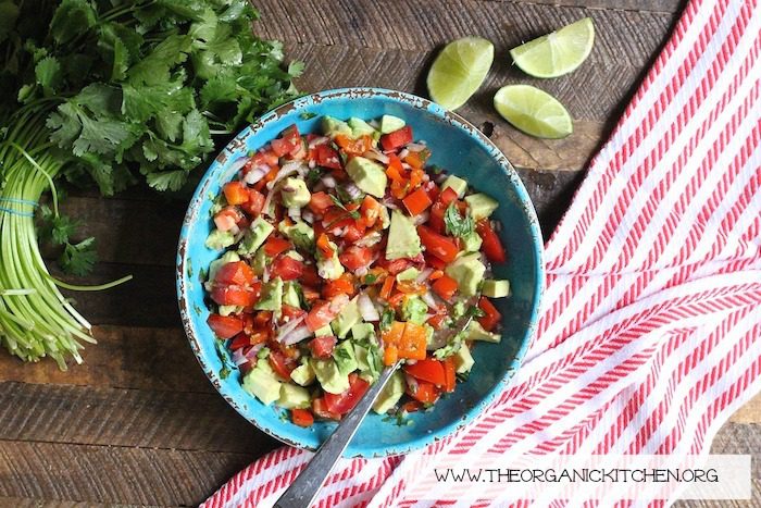 Pork with Roasted Red Bell Pepper Salsa and Sweet Potatoes