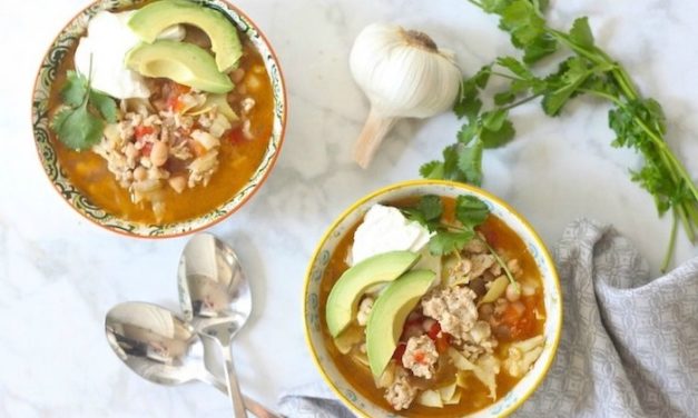 30 Minute Chicken and White Bean Chili