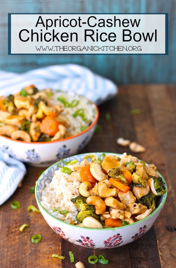 Apricot Cashew Chicken Rice Bowl