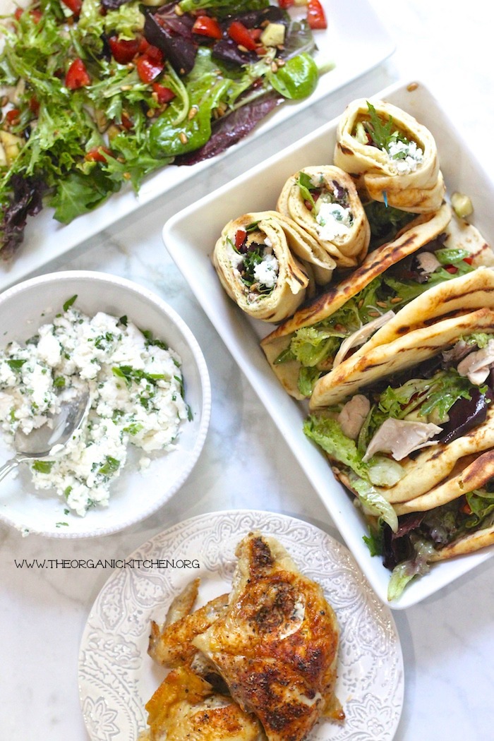  Healthy Grilled Naan Salad Wrap with Herbed Chevre: The Easiest BBQ Menu Ever!