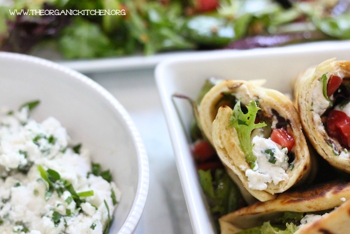  Healthy Grilled Naan Salad Wrap with Herbed Chevre: The Easiest BBQ Menu Ever!