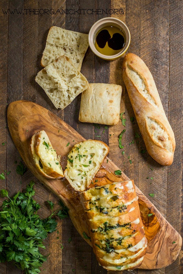 Cheesy Bread with Herbed Butter!