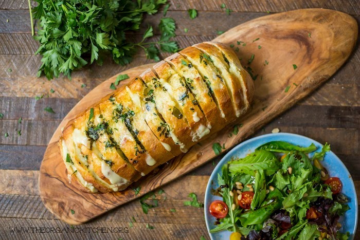 Cheesy Bread with Herbed Butter!