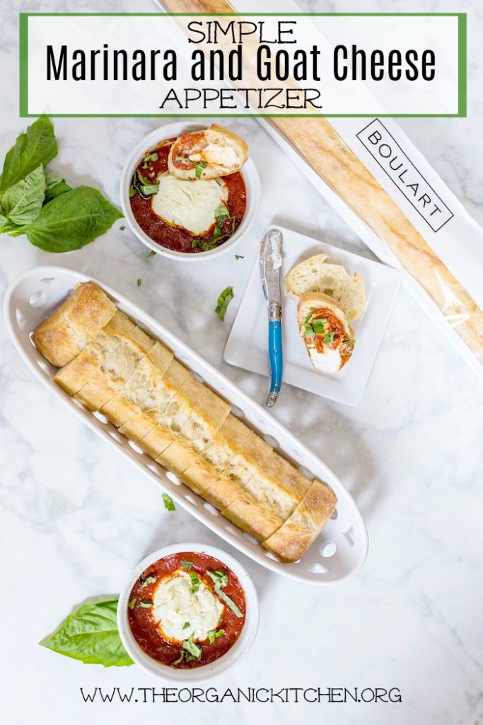 Simple Goat Cheese and Marinara Appetizer The Organic Kitchen Blog