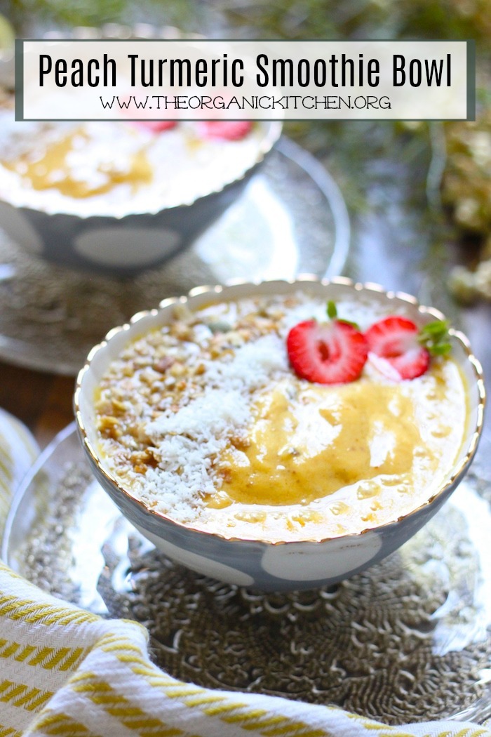 Peach Turmeric Smoothie Bowls!