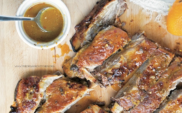 Asian Style Ribs with Ginger-Orange Glaze