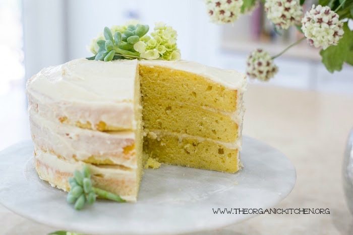 Buttermilk Cake with Vanilla Bean Cream Cheese Frosting