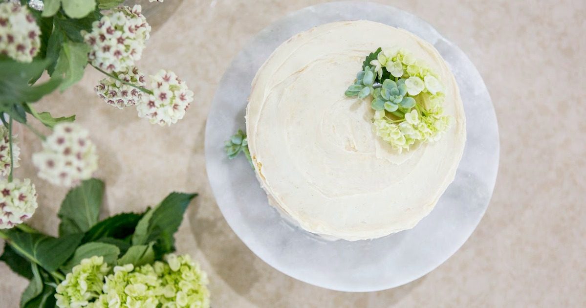 Buttermilk Cake with Vanilla Bean Cream Cheese Frosting!