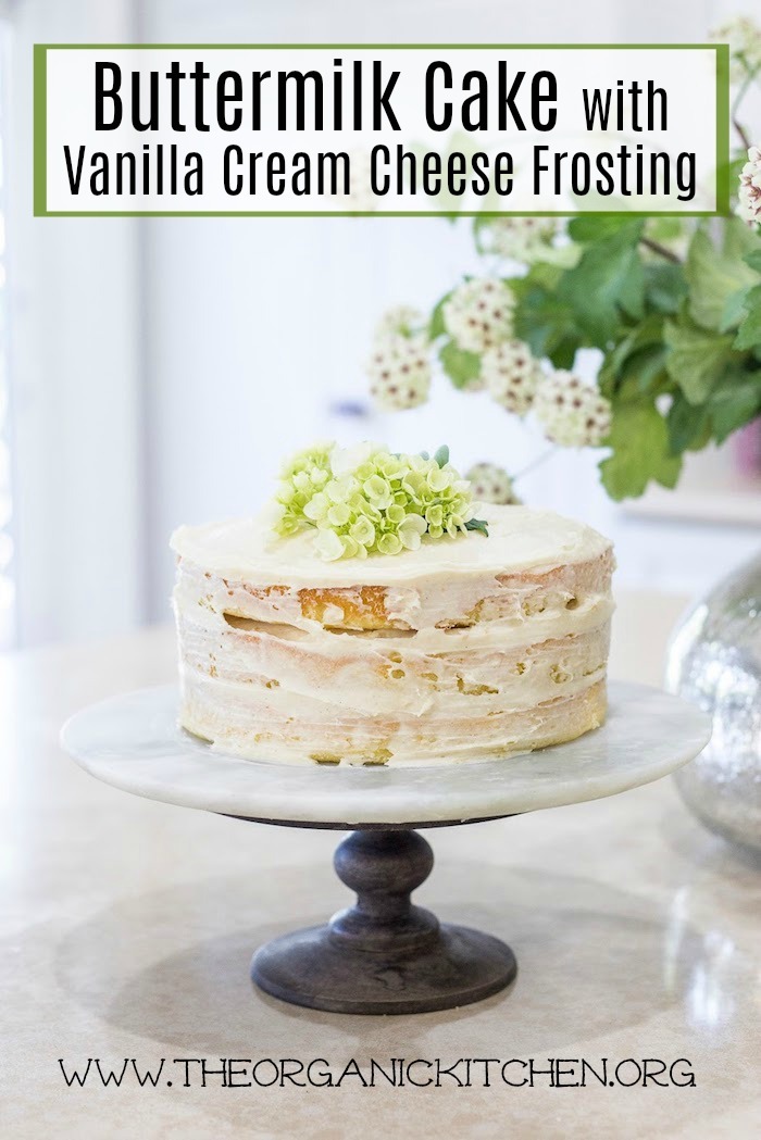 Buttermilk Cake with Vanilla Bean Cream Cheese Frosting