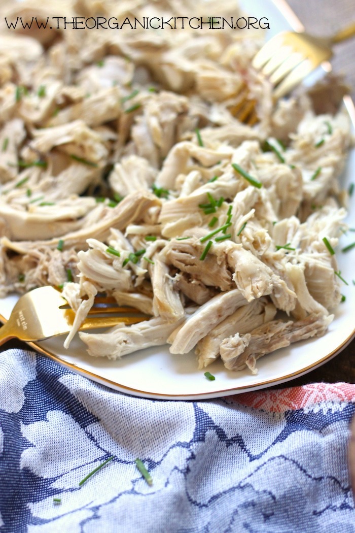 How to Make Pulled Chicken in The Instant Pot or Crock Pot~ Paleo, Whole 30
