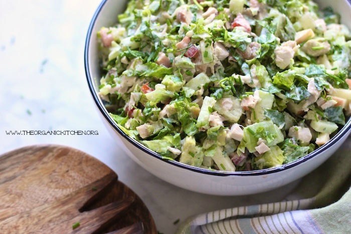 Chopped Chicken Salad with Ranch ~ Whole 30/Paleo