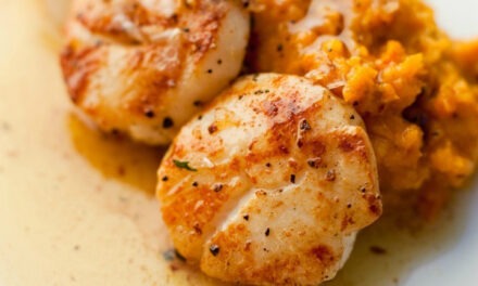 Seared Scallops with Butternut Squash Puree