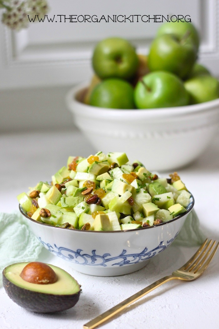 Five Greens Salad ~ Paleo/ Whole 30 #paleo #whole30 #salad #apples #cucumbers