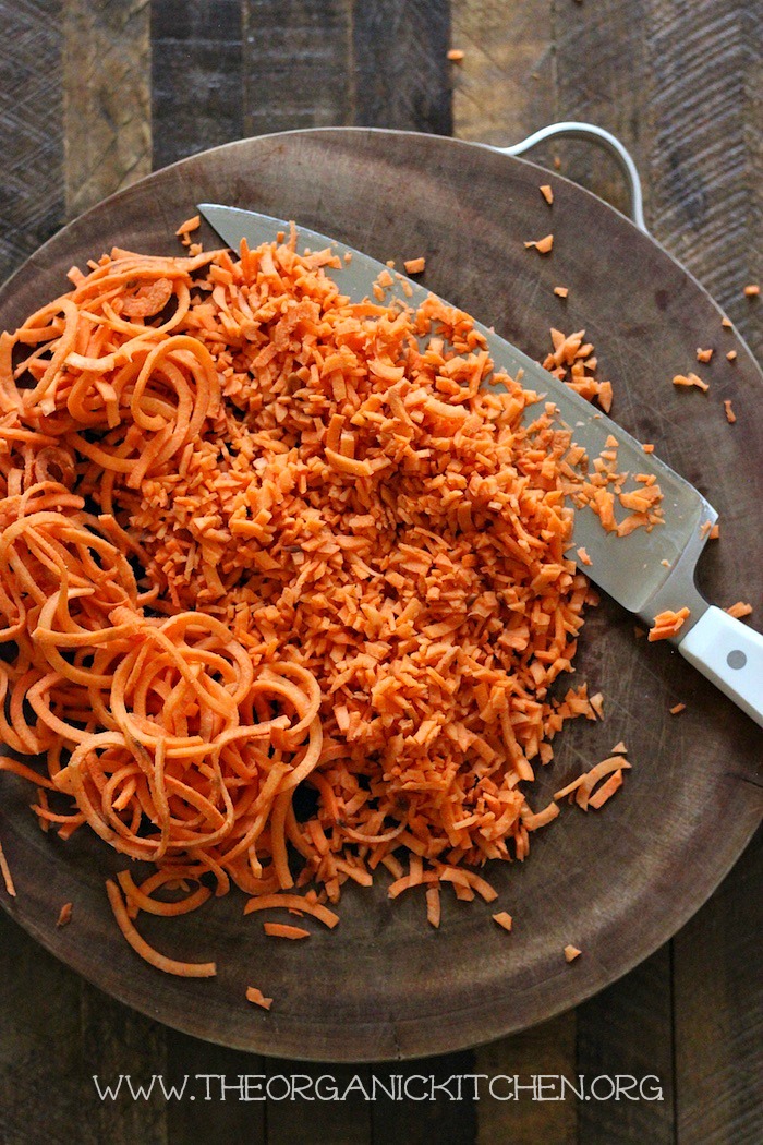 How to make Sweet Potato Rice! Paleo-Whole 30 #sweetpotatorice #paleo #whole30 #vegan #howto