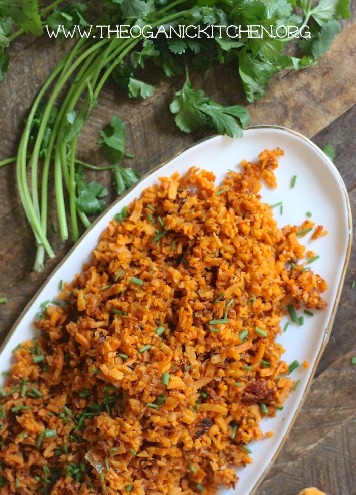 How to make Sweet Potato Rice! Paleo-Whole 30 #sweetpotatorice #paleo #whole30 #vegan #howto