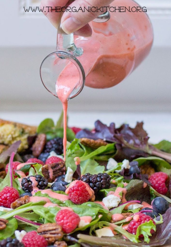 Paleo and Whole30 Strawberry Vinaigrette Dressing, Vegetarian