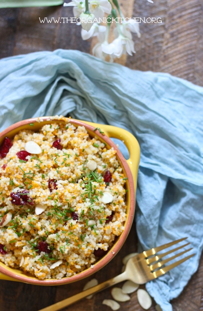 Jeweled Moroccan Couscous an Easy Side Dish! #couscous #moroccancouscous #easysidedish #pasta 