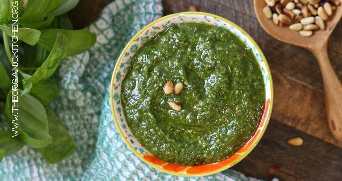 Dairy Free Basil Pesto! (Whole30-Paleo-Keto-Vegan)