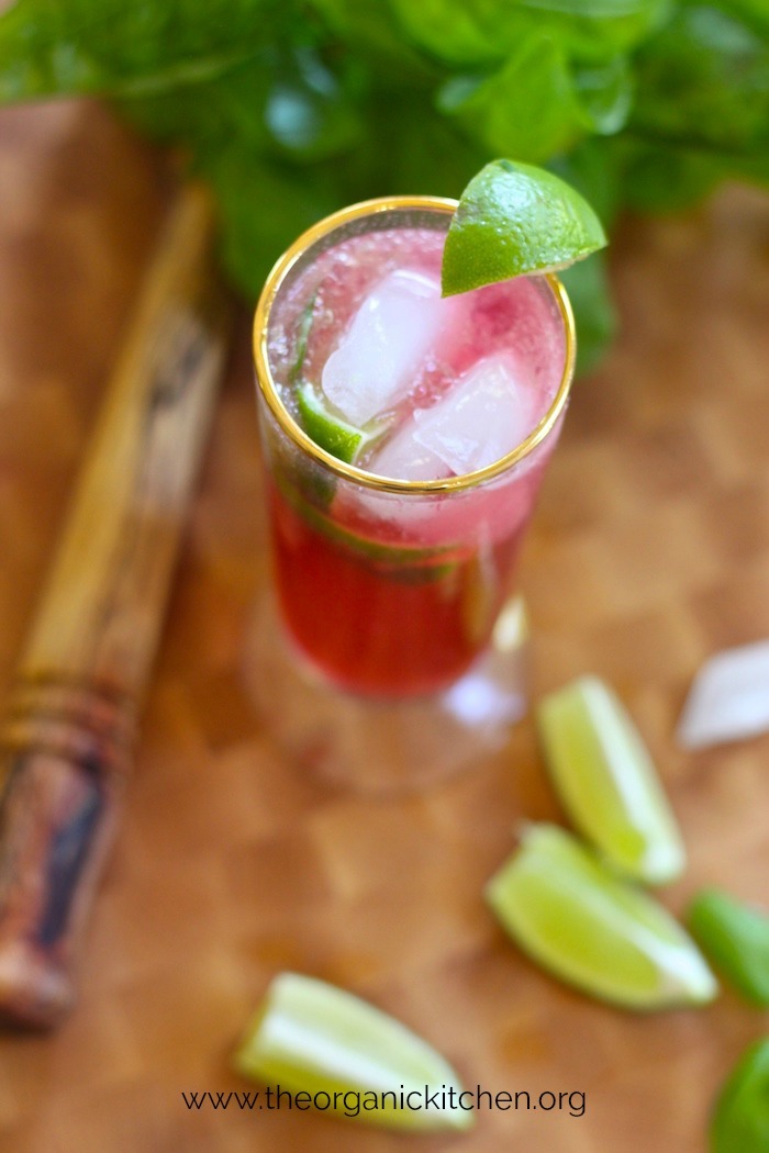 Pomegranate Lime Non-Alcoholic Spritzer