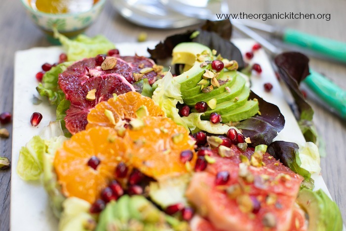 Citrus and Avocado Salad with Lemon Poppy Seed Dressing