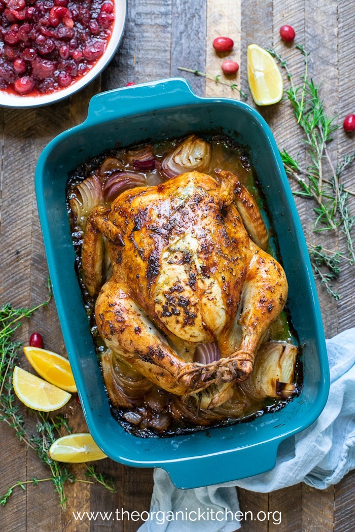 Citrus and Herb Roast Chicken ~ Any Day or Holidays! #roastchicken #keto #paleo #whole30 #holidaychicken