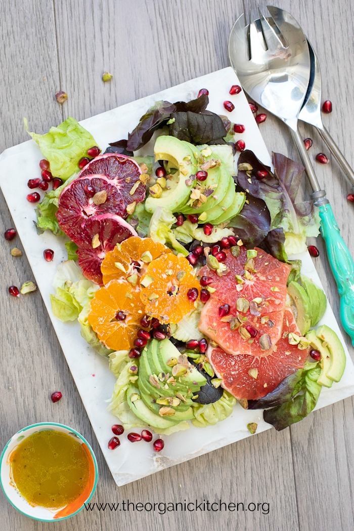 Citrus and Avocado Salad with lemon Poppy Seed Dressing #citrussalad #paleo #whole30 #lemonpoppyseed