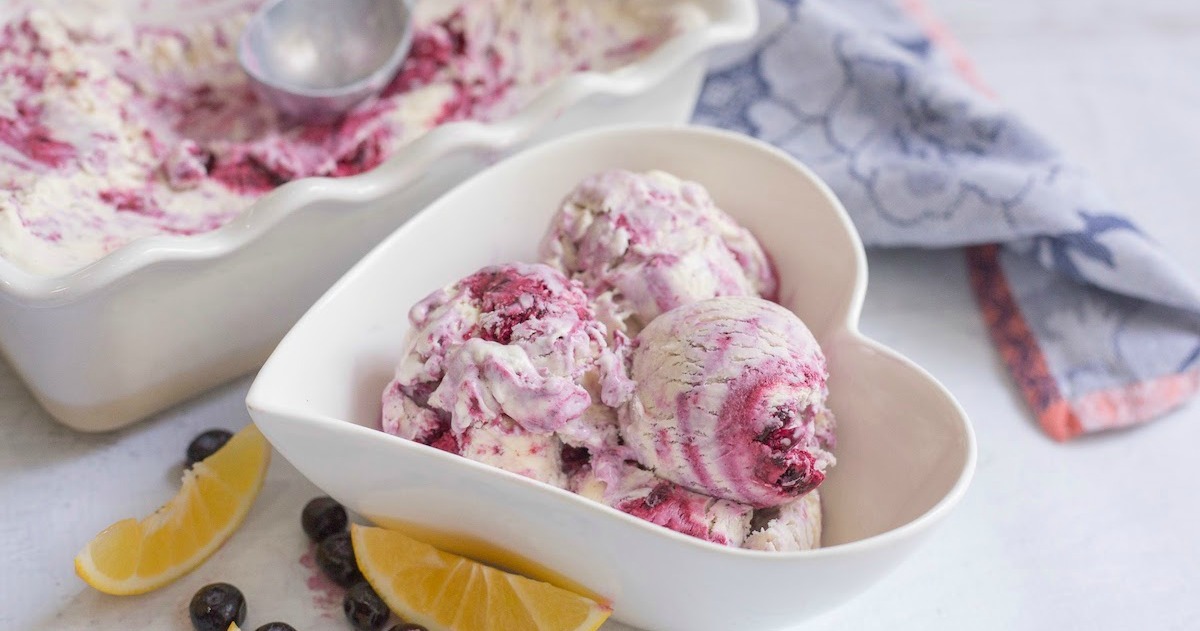 Keto blueberry ice sales cream no churn