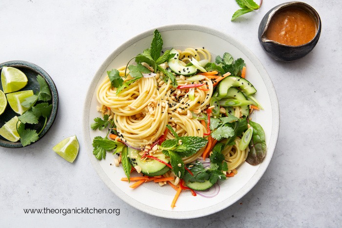 Spring Roll Spaghetti Bowl (with Grain Free Option!)