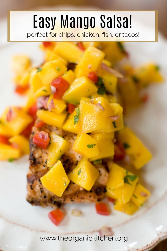 Easy Mango Salsa! #mangosalsa #whole30 #paleo #fruitsalsa