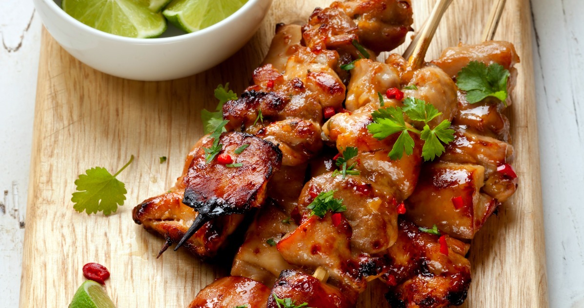Lime Chili Chicken Skewers