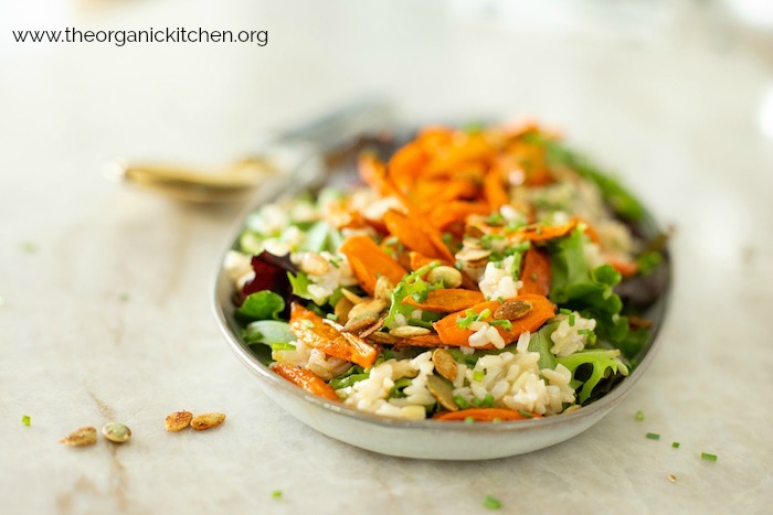 Roasted Carrot and Brown Rice Salad!