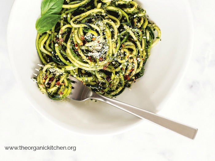 Almond Pesto Zucchini Noodles