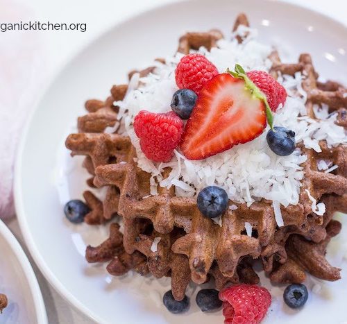 Easy Chocolate Waffles With Paleo Option The Organic Kitchen Blog And Tutorials