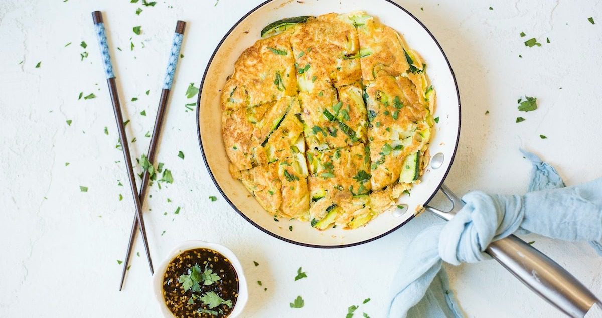 Savory Korean Zucchini Pancakes (Hobakjean)! The Organic Kitchen Blog