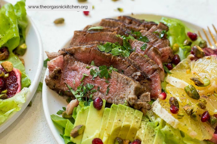 Steak with Citrus and Avocado Salad