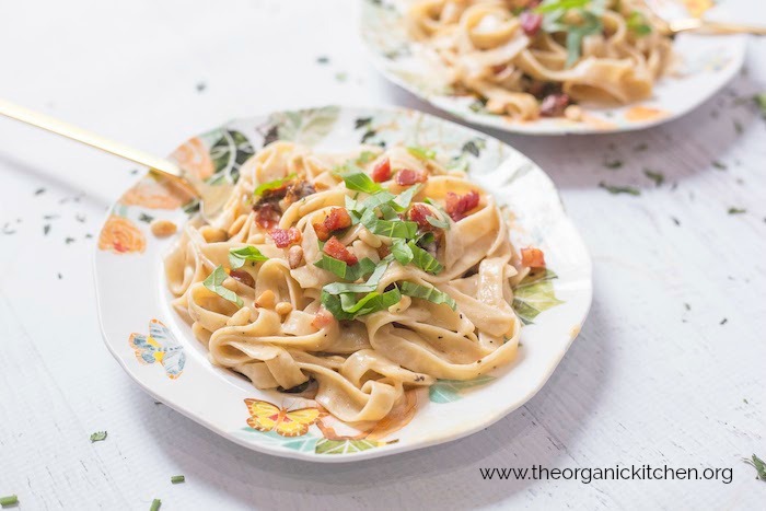 Simple Fettuccine Alfredo with Gluten Free Option