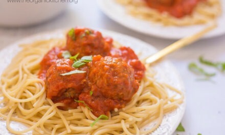 Spaghetti with Homemade Meatballs