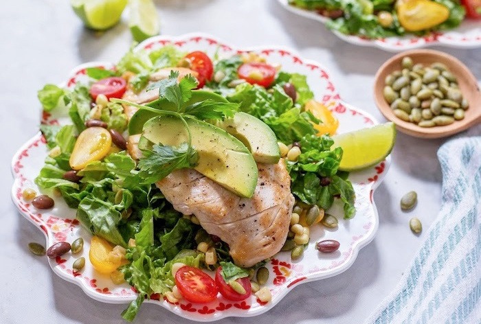 Southwest Chicken Salad with Lime Vinaigrette!