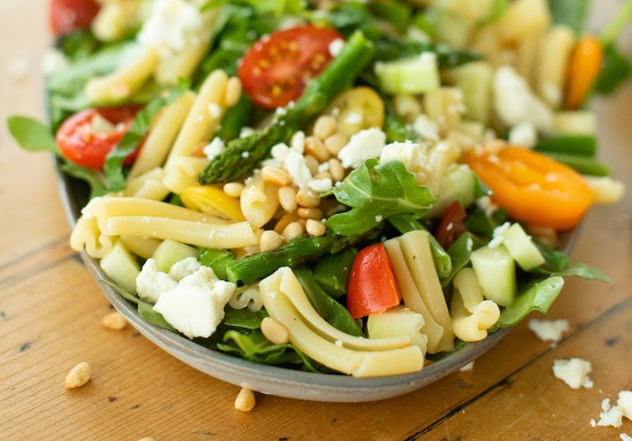 Pasta Salad with Greens and Asparagus